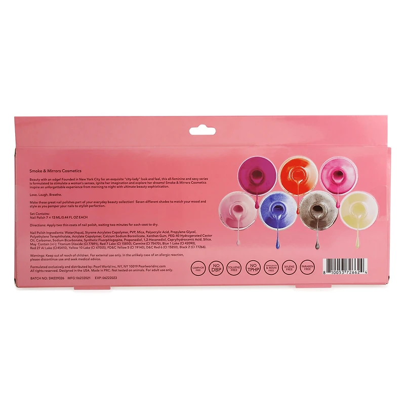 Smoke & Mirrors 'so Hollywood' Nail Polish Set 7-Piece