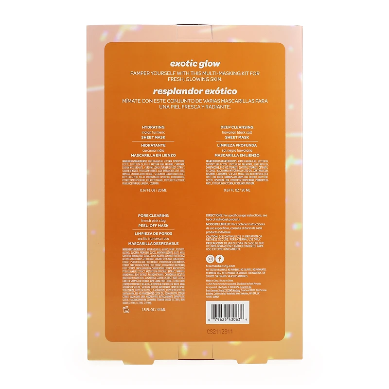 Freeman® Exotic Glow Face Mask Kit