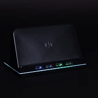 LED Charging Station With Wireless Charger & 4 x USB