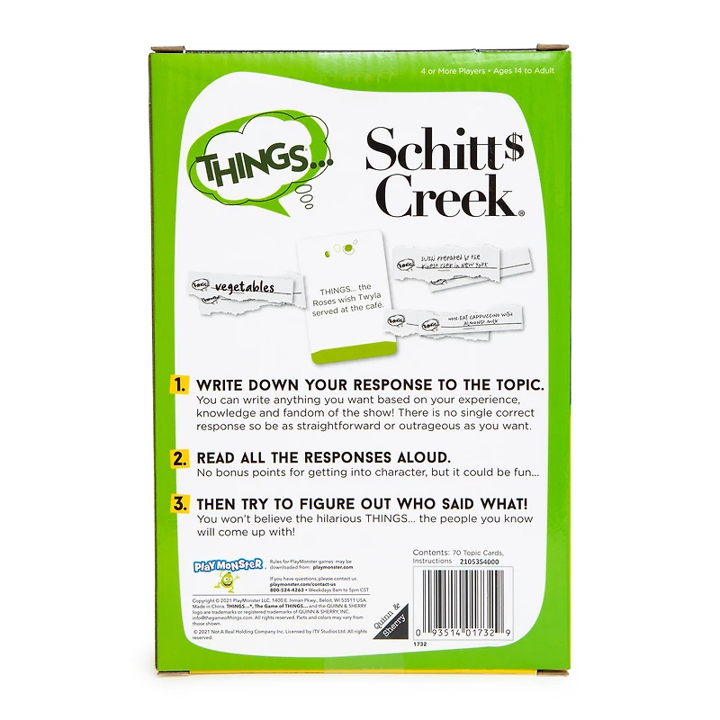 Things...® Game Schitt's Creek™ Edition Bebe Game