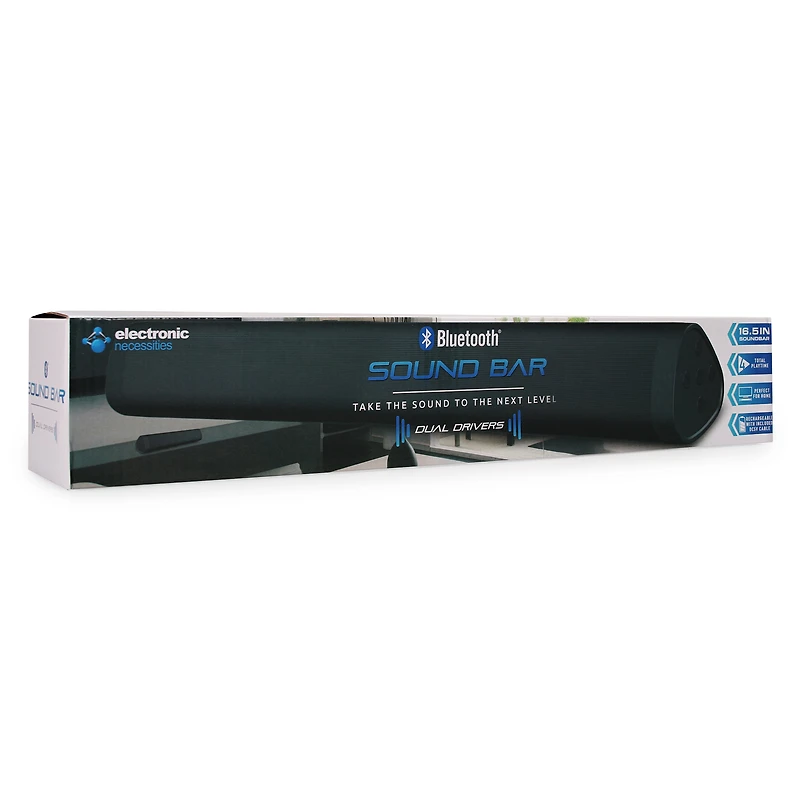 16.5in Bluetooth® Sound Bar Speaker With Dual Drivers