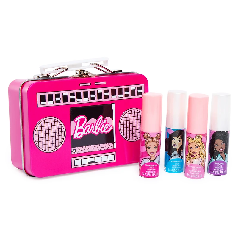 Barbie® Lip Gloss 4-Pack With Tin