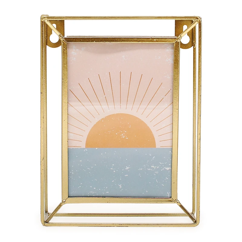 Dimensional Picture Frame w/ Print (Fits 4in x 6in Photo)