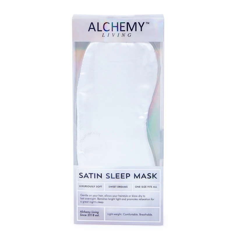 Alchemy Living™ White Satin Sleep Mask