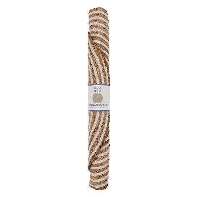 30in Cotton & Jute Round Rug