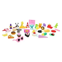 Cute 3D Erasers Set 35-Count