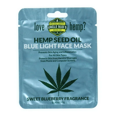 Uncle Bud's® Hemp Seed Oil Blue Light Face Mask