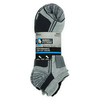 Series-8 Fitness™ Men's Low-Cut Performance Socks 5-Pack