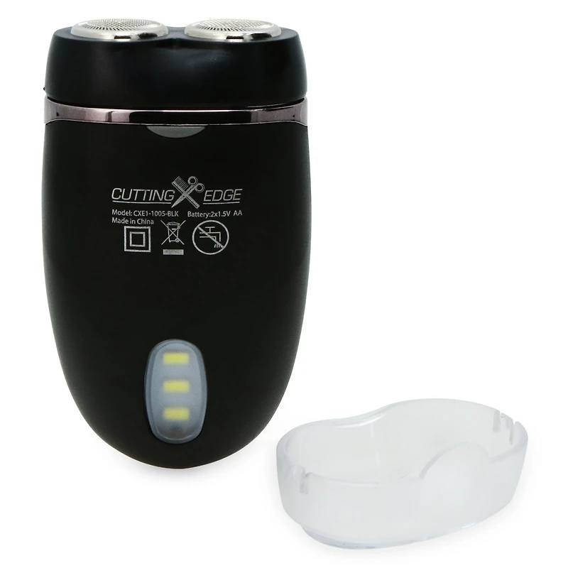 Cutting Edge Dual Rotary Shaver, Battery Powered