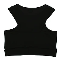 Black Ribbed Razor Sports Bra
