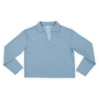 Camel Cropped Polo Sweatshirt