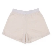 Cream Cozy Teddy Lounge Shorts