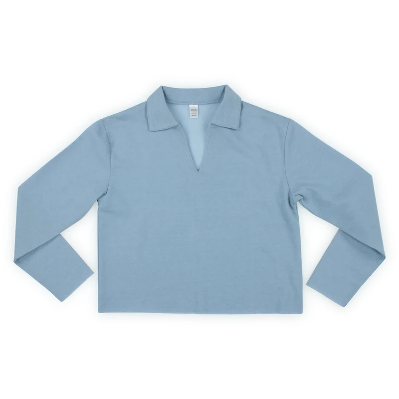 Camel Cropped Polo Sweatshirt