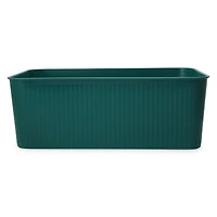 Large Emerald Green Storage Bin 14in x 10in