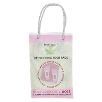 Hemp+ Detoxifying Foot Pads With Rose, 5 Pairs