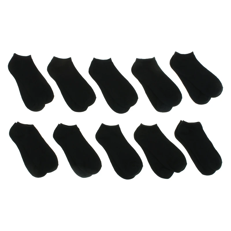 10-Pack Ladies Low Cut Socks