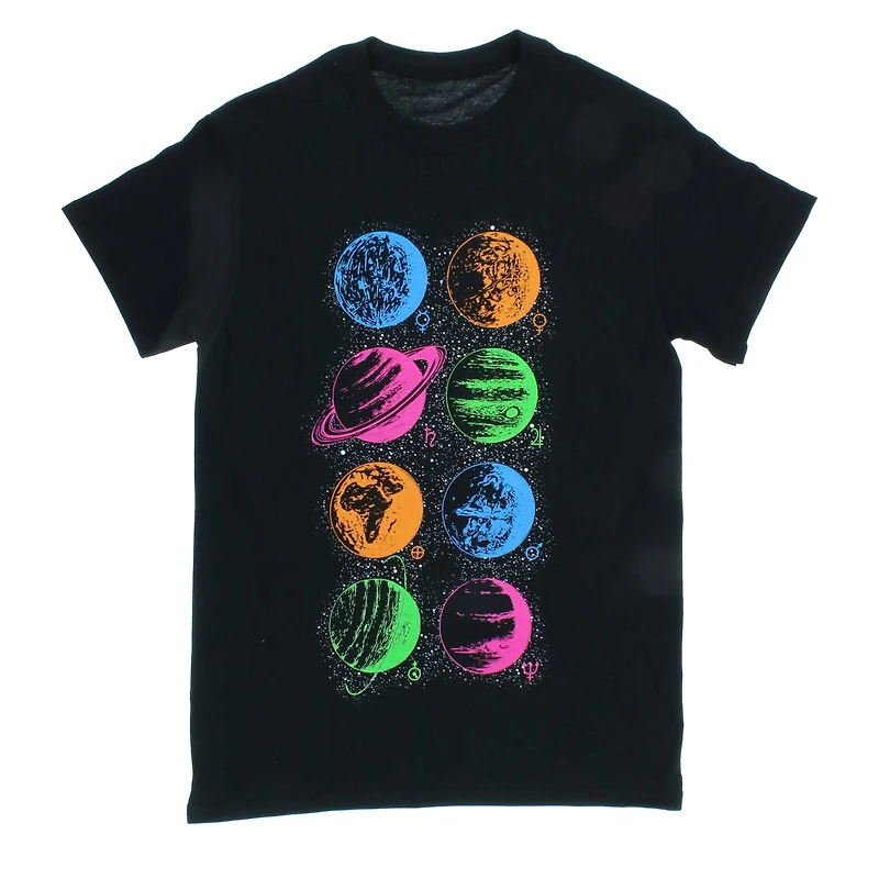 Neon Planets Graphic Tee