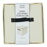 Collapsible Storage Bin With Lid 11in x