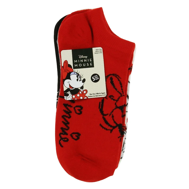 Disney Minnie Mouse Ankle Socks 5-Pack