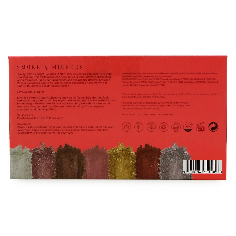 Smoke & Mirrors Creative Glam Eyeshadow Palette 18-Piece