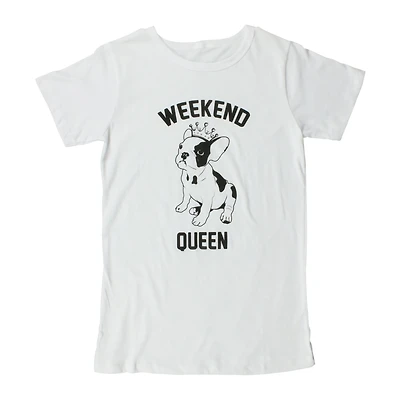 Juniors 'Weekend Queen' Graphic Tee