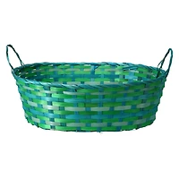 Bamboo Woven Oval Easter Basket 10in x 16in
