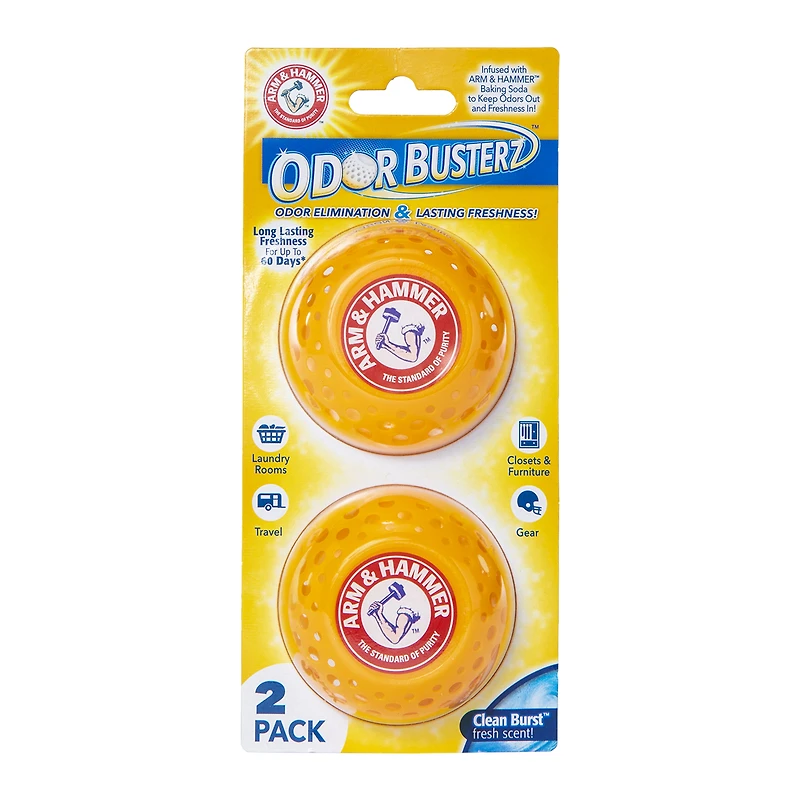 Arm & Hammer® Odor Busterz™ 2-Pack Clean Burst™ Fresh Scent