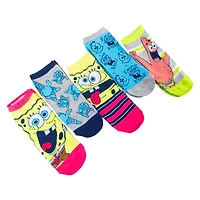 Juniors Spongebob Squarepants™ Low Cut Socks, 5 Pairs