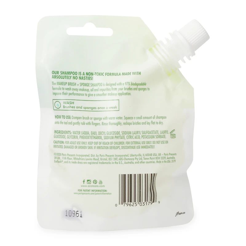 Ecotools® Makeup Brush & Sponge Shampoo 3.4oz