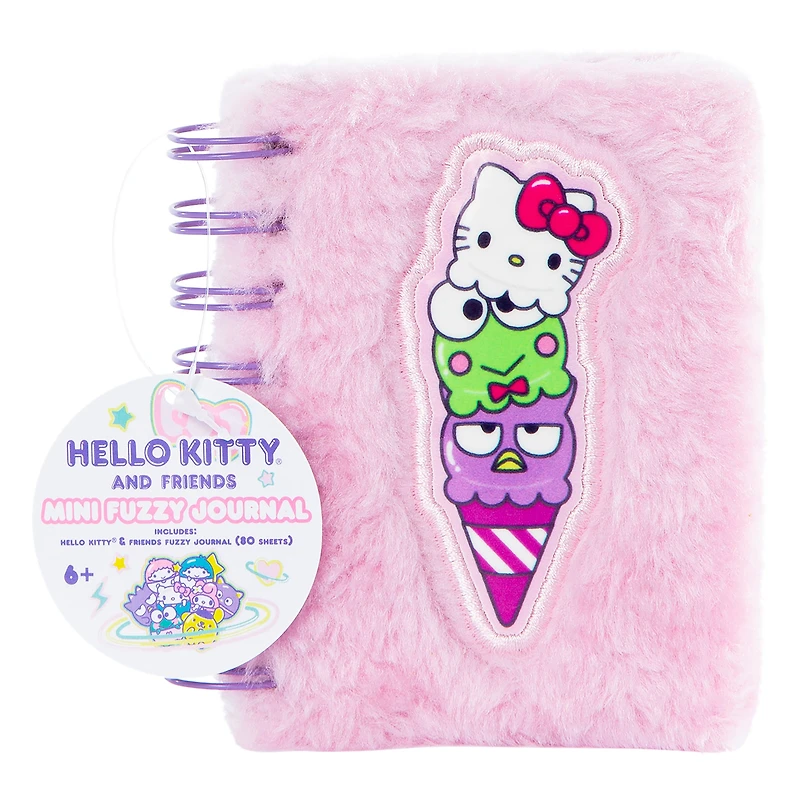 Pink Hello Kitty® Fuzzy Mini Journal
