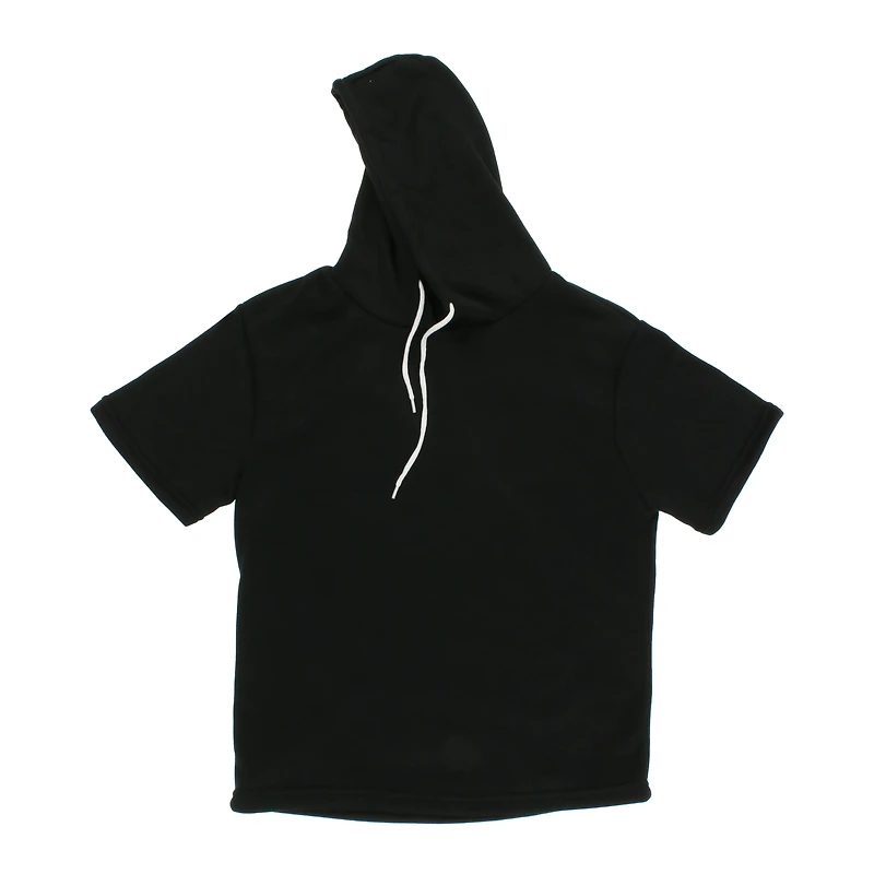Short Sleeve Hoodie Sweatshirt
