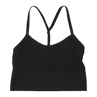Black Longline T-Back Sports Bra