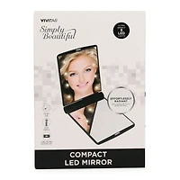 Vivitar® Simply Beautiful Compact LED Mirror