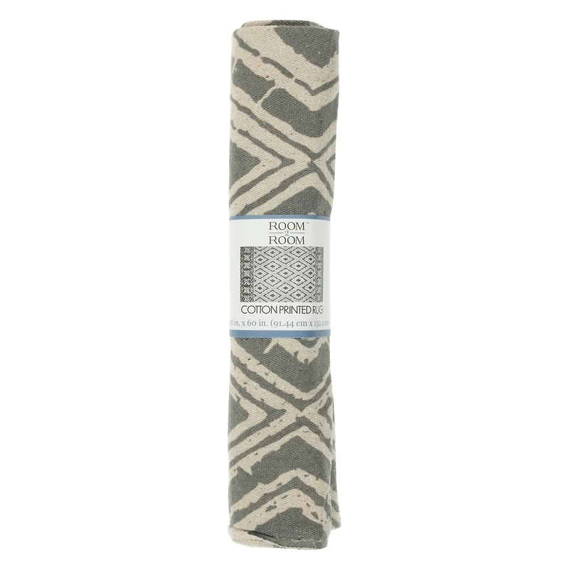Cotton Printed Rug 3' x 5'