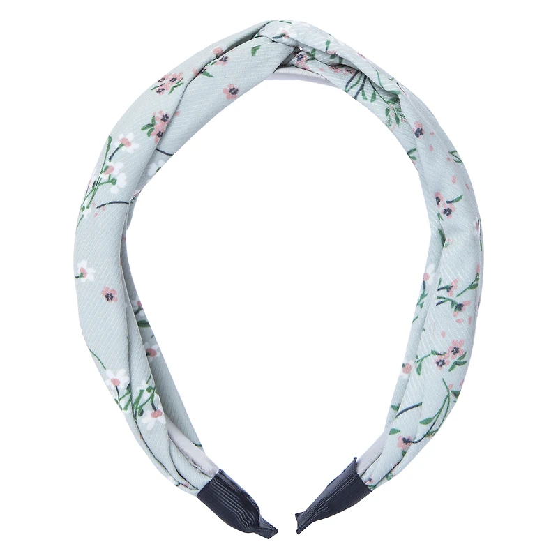 Floral Fabric Twist Headband