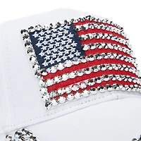 American Flag Bling Baseball Cap