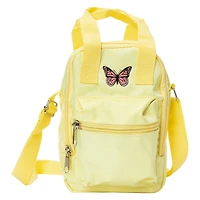 Blush Super Mini Sling Bag With Embroidered Rainbow Icon 6in x 8in