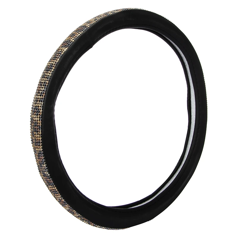 Iridescent Synthetic Leather Steering Wheel Cover 15in