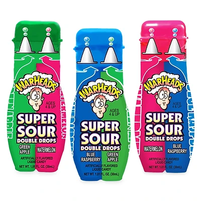 Warheads® Super Sour Double Drops Liquid Candy 1.01oz