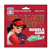 Big League Chew® Bubble Gum - Slammin' Strawberry™ 2.12oz