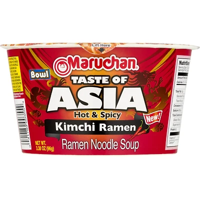 Maruchan® Taste Of Asia Hot & Spicy Kimchi Ramen Noodle Soup Bowl 3.38oz