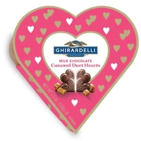 Ghiradelli® Milk Chocolate Caramel Duet Hearts Candy Box 3.5oz