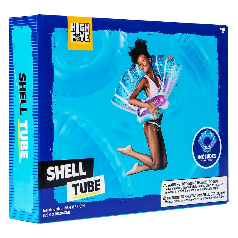 Glitter Shell inner Tube Pool Float 35.4in x 38.6in