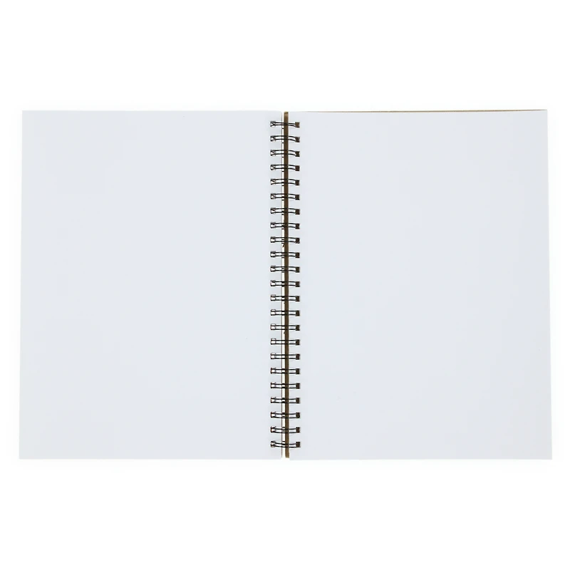 Recycled Paper Spiral Mix Media Sketchbook 9in x 12in
