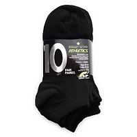 Ladies Black Low-Cut Socks 10-Pack