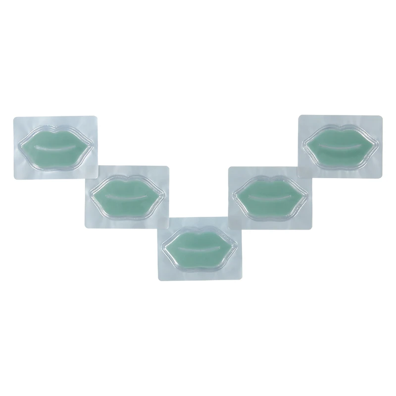 Perfect Pout Hydrogel Lip Masks 5-Pack - Cucumber & Mint