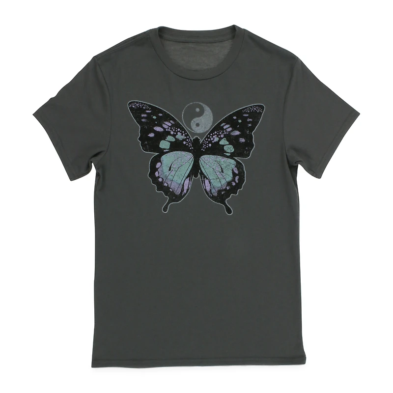 Butterfly & Yin Yang Graphic Tee