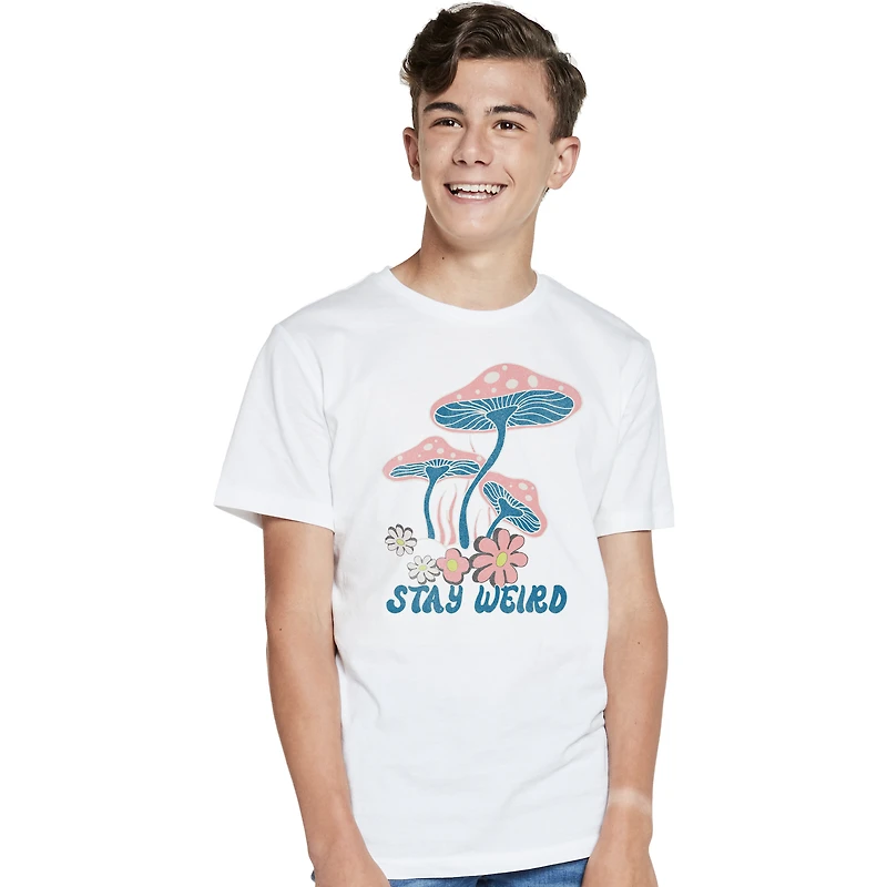 stay Weird' Mushroom Graphic Tee