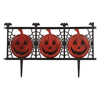 Pumpkin Fence Halloween Lawn Decoration