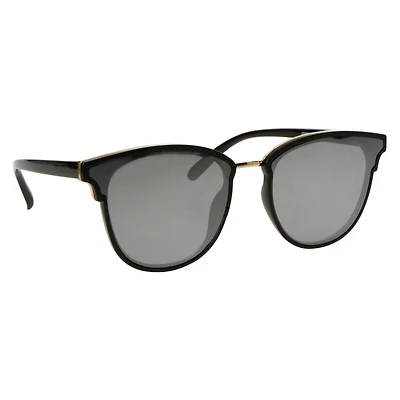 Ladies Rounded Mirrored Sunglasses